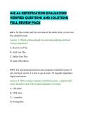 ASE A6 CERTIFICATION EVALUATION VERIFIED QUESTIONS AND SOLUTIONS FULL REVIEW PACK&period;pdf&NewLine;&NewLine;