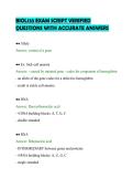 BIOL133 EXAM SCRIPT VERIFIED QUESTIONS WITH ACCURATE ANSWERS&period;pdf&NewLine;&NewLine;
