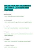 BMS 300 ACTUAL TEST FULL QUESTIONS AND CORRECT ANSWERS EXAMPREP STUDY SHEET&period;pdf&NewLine;&NewLine;