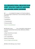 C715 ORGANIZATIONAL BEHAVIOR EXAM SCRIPT UPDATED COMPLETE QUESTIONS AND ANSWERS EXPERT REVIEWED&period;pdf&NewLine;&NewLine;