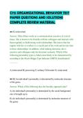 C715 ORGANIZATIONAL BEHAVIOR TEST PAPER QUESTIONS AND SOLUTIONS COMPLETE REVIEW MATERIAL&period;pdf&NewLine;&NewLine;