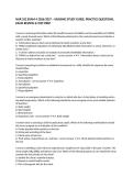 NUR 102 EXAM 4 2026&sol;2027 &ndash; NURSING STUDY GUIDE&comma; PRACTICE QUESTIONS&comma; EXAM REVIEW & TEST PREP