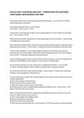 NUR 102 TEST 4 QUESTIONS 2026&sol;2027 &ndash; NURSING PRACTICE QUESTIONS&comma; STUDY GUIDE&comma; EXAM REVIEW & TEST PREP