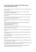 NUR 102 EXAM 4 PRACTICE SET QUESTIONS AND ANSWERS 2026&sol;2027 &ndash; NURSING EXAM REVIEW & TEST PREP