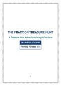 The Fraction Treasure Hunt&colon; A Treasure Hunt Adventure through Fractions &vert; Math Games &vert; Homeschool &vert; Independent Learning &vert; Math Adventure &vert; Math Practice