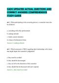 CADC UPDATED ACTUAL QUESTIONS AND CORRECT ANSWERS COMPREHENSIVE STUDY GUIDE&period;pdf&NewLine;&NewLine;
