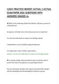 CADC PRACTICE NEWEST ACTUAL 2 ACTUAL EXAM PAPER 2026 QUESTIONS WITH ANSWERS GRADED A&period;pdf&NewLine;&NewLine;