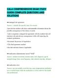 CALA COMPREHENSIVE EXAM STUDY GUIDE COMPLETE QUESTIONS AND SOLUTIONS&period;pdf&NewLine;&NewLine;