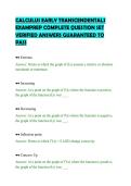 CALCULUS EARLY TRANSCENDENTALS EXAMPREP COMPLETE QUESTION SET VERIFIED ANSWERS GUARANTEED TO PASS&period;pdf&NewLine;&NewLine;