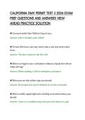 CALIFORNIA DMV PERMIT TEST 3 2026 EXAM PREP QUESTIONS AND ANSWERS VIEW AHEAD PRACTICE SOLUTION&period;pdf&NewLine;&NewLine;