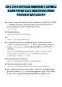 ISYE 6414 OFFICIAL MIDTERM 1 ACTUAL&NewLine;EXAM PAPER 2026 QUESTIONS WITH&NewLine;ANSWERS GRADED A&plus;&NewLine;