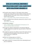 ISYE 6414 OFFICIAL MIDTERM 1&NewLine;CERTIFICATION SCRIPT 2026 QUESTIONS&NewLine;WITH SOLUTIONS GRADED A&plus;&NewLine;