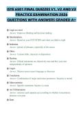 ISYE 6501 FINAL QUIZZES V1&comma; V2 AND V3&NewLine;PRACTICE EXAMINATION 2026&NewLine;QUESTIONS WITH ANSWERS GRADED A&plus;