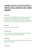 CAMPBELL BIOLOGY IN FOCUS CHAPTER 43 UPDATED ACTUAL QUESTIONS AND CORRECT ANSWERS&period;pdf&NewLine;&NewLine;