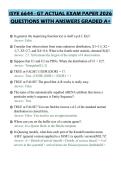 ISYE 6644 - GT ACTUAL EXAM PAPER 2026&NewLine;QUESTIONS WITH ANSWERS GRADED A&plus;