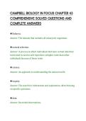 CAMPBELL BIOLOGY IN FOCUS CHAPTER 43 COMPREHENSIVE SOLVED QUESTIONS AND COMPLETE ANSWERS&period;pdf&NewLine;&NewLine;