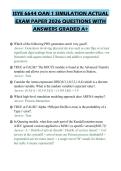 ISYE 6644 OAN 1 SIMULATION ACTUAL EXAM PAPER 2026 QUESTIONS WITH ANSWERS GRADED A&plus;&period;pdf&NewLine;&NewLine;