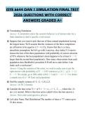 ISYE 6644 OAN 1 SIMULATION FINAL TEST&NewLine;2026 QUESTIONS WITH CORRECT&NewLine;ANSWERS GRADED A&plus;