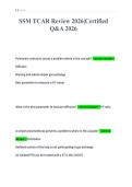 SSM TCAR Review 2026&vert;Certified&NewLine;Q&A 2026