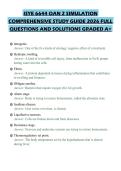 ISYE 6644 OAN 2 SIMULATION&NewLine;COMPREHENSIVE STUDY GUIDE 2026 FULL&NewLine;QUESTIONS AND SOLUTIONS GRADED A&plus;&NewLine;