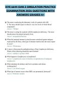 ISYE 6644 OAN 2 SIMULATION PRACTICE&NewLine;EXAMINATION 2026 QUESTIONS WITH&NewLine;ANSWERS GRADED A&plus;&NewLine;