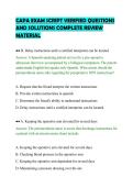 CAPA EXAM SCRIPT VERIFIED QUESTIONS AND SOLUTIONS COMPLETE REVIEW MATERIAL&period;pdf&NewLine;&NewLine;