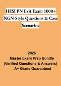 HESI PN Exit Exam 1000&plus; NGN-Style Questions & Case Scenarios 2026 &vert; Comprehensive PN Exam Prep PDF