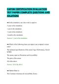 CAPSIM CERTIFICATION EVALUATION TEST PAPER COMPLETE QUESTIONS AND SOLUTIONS&period;pdf&NewLine;&NewLine;