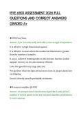 ISYE 6501 ASSESSMENT 2026 FULL&NewLine;QUESTIONS AND CORRECT ANSWERS&NewLine;GRADED A&plus;&NewLine;
