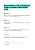 CASLI UPDATED ACTUAL QUESTIONS AND CORRECT ANSWERS COMPLETE STUDY GUIDE&period;pdf&NewLine;&NewLine;