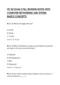 ITE 152 EXAM 2 FULL REVISION NOTES WITH&NewLine;COMPUTER NETWORKING AND SYSTEM&NewLine;BASICS CONCEPTS&NewLine;