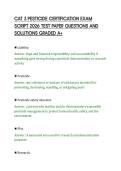 CAT 3 PESTICIDE CERTIFICATION EXAM SCRIPT 2026 TEST PAPER QUESTIONS AND SOLUTIONS GRADED A&period;pdf&NewLine;&NewLine;