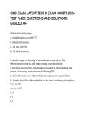 CBIS EXAM LATEST TEST D EXAM SCRIPT 2026 TEST PAPER QUESTIONS AND SOLUTIONS GRADED A&period;pdf&NewLine;&NewLine;
