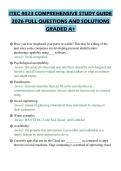 ITEC 4023 COMPREHENSIVE STUDY GUIDE&NewLine;2026 FULL QUESTIONS AND SOLUTIONS&NewLine;GRADED A&plus;
