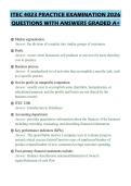 ITEC 4023 PRACTICE EXAMINATION 2026&NewLine;QUESTIONS WITH ANSWERS GRADED A&plus;