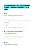 CCC UPDATED ACTUAL QUESTIONS AND CORRECT ANSWERS COMPLETE STUDY GUIDE&period;pdf&NewLine;&NewLine;