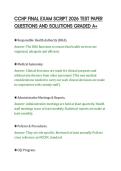 CCHP FINAL EXAM SCRIPT 2026 TEST PAPER QUESTIONS AND SOLUTIONS GRADED A&period;pdf&NewLine;&NewLine;