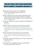 ITM 207 FINAL TEST 2026 QUESTIONS&NewLine;WITH CORRECT ANSWERS GRADED A&plus;&NewLine;