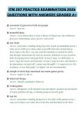 ITM 207 PRACTICE EXAMINATION 2026&NewLine;QUESTIONS WITH ANSWERS GRADED A&plus;&NewLine;