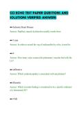 CCI ECHO TEST PAPER QUESTIONS AND SOLUTIONS VERIFIED ANSWERS&period;pdf&NewLine;&NewLine;