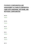 ITS DEVICE CONFIGURATION AND&NewLine;MANAGEMENT III COMPLETE PREPARATION&NewLine;GUIDE WITH HARDWARE&comma; SOFTWARE&comma; AND&NewLine;NETWORK CONFIGURATION