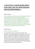CCRN CRITICAL CARE REGISTERED NURSE II EXAM SCRIPT 2026 TEST PAPER QUESTIONS AND SOLUTIONS GRADED A&period;pdf&NewLine;&NewLine;