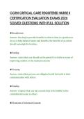 CCRN CRITICAL CARE REGISTERED NURSE II CERTIFICATION EVALUATION EXAMS 2026 SOLVED QUESTIONS WITH FULL SOLUTION&period;pdf&NewLine;&NewLine;