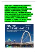 TEST BANK FOR FINITE MATHEMATICS FOR BUSINESS ECONOMICS LIFE SCIENCES AND SOCIAL SCIENCES 14TH EDITION BY RAYMOND BARNETT MICHAEL ZIEGLER AND KARL BYLEEN COMPREHENSIVE CHAPTER BY CHAPTER PRACTICE QUESTIONS WITH DETAILED ANSWER EXPLANATIONS REVIEW RATIONAL