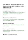 CDA PRACTICE TEST 2 2026 PRACTICE TEST SHEET FULL SOLUTIONS CORRECT ANSWERS PREPARATION SET&period;pdf&NewLine;&NewLine;