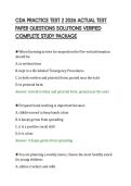 CDA PRACTICE TEST 2 2026 ACTUAL TEST PAPER QUESTIONS SOLUTIONS VERIFIED COMPLETE STUDY PACKAGE&period;pdf&NewLine;&NewLine;