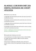 JBL MODULE 3 CORE REVIEW SHEET 2026&NewLine;ESSENTIAL KNOWLEDGE AND CONCEPT&NewLine;APPLICATION&NewLine;