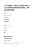 CDCR MAJOR 2 EXAM TEST PAPER 2026 FULL QUESTIONS AND ANSWERS VERIFIED STUDY GUIDE FINAL PREP&period;pdf&NewLine;&NewLine;