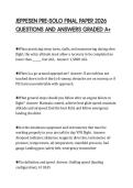JEPPESEN PRE-SOLO FINAL PAPER 2026&NewLine;QUESTIONS AND ANSWERS GRADED A&plus;