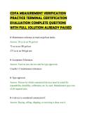 CDFA MEASUREMENT VERIFICATION PRACTICE TERMINAL CERTIFICATION EVALUATION COMPLETE QUESTIONS WITH FULL SOLUTION ALREADY PASSED&period;pdf&NewLine;&NewLine;